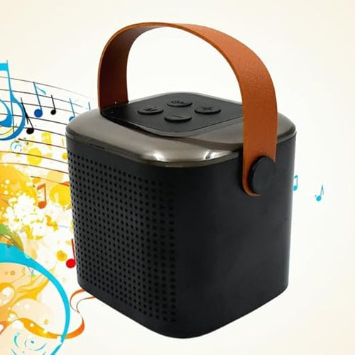 12669 Wireless Speaker Microphone Set, Rgb Light Support Memory Card Portablekaraoke Machine Perfect for Travel Tv