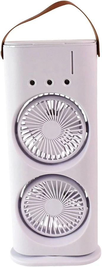 Electric Fan Desktop Double-Head Powerful Air (1 Pc / With Remote / Plug and Play)