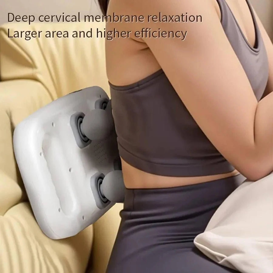 Four Headed Massager Gun | 4 Heads Massage Gun | Four Headed Massage Gun | 4 Heads Massager Gun | Rechargeable Massager for Full Body | 4 Head Massage Gun | Deep Tissue Massage Gun