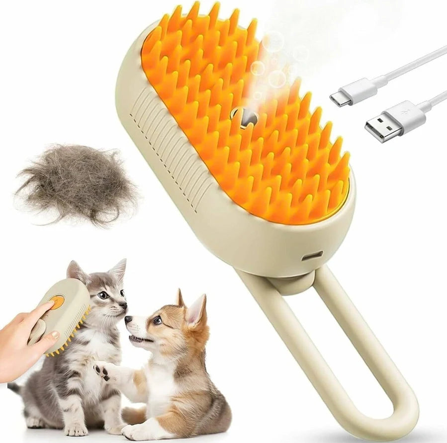 Electric Spray Handle Massage Brush, Hair Removal Brush Steam (1 Pc)