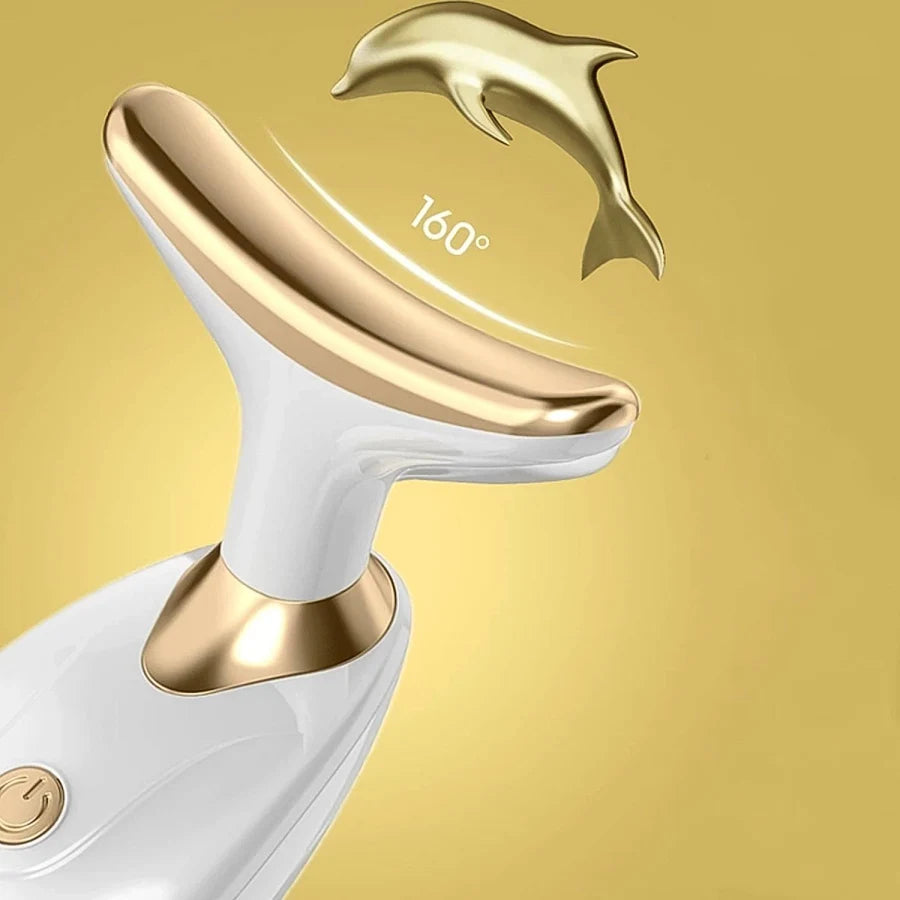 Face and Neck Massager Tool for Skin Tightening, Wrinkle Remover, Double Chin Reducer, Anti-Aging, Portable Rechargeable Beauty Device