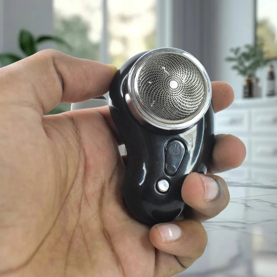 Portable Electric Rechargeable Mini Shaver Compact Beard Trimmer (1 Set)