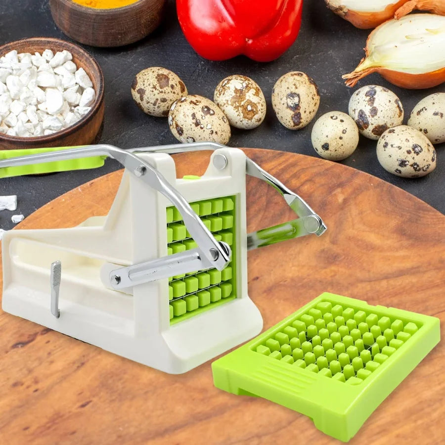 Hosue Decore Potato Slicer and Dicer, Chopper Potato Chipser French Fries Chips Maker Machine Vegetable Cutter Kitchen Tool & Accessories Unbreakbale - Multi