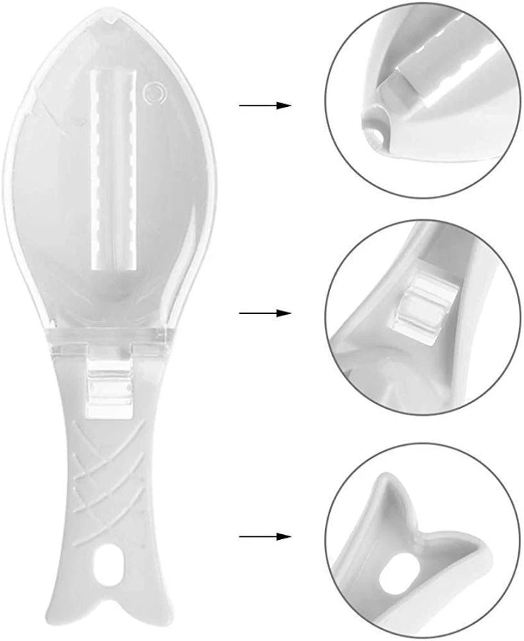 Fish Scale Scraper Skin Peeler Fish Tools Kitchen Gadget