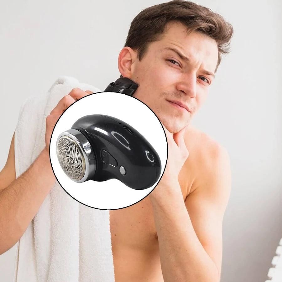 Portable Electric Rechargeable Mini Shaver Compact Beard Trimmer (1 Set)