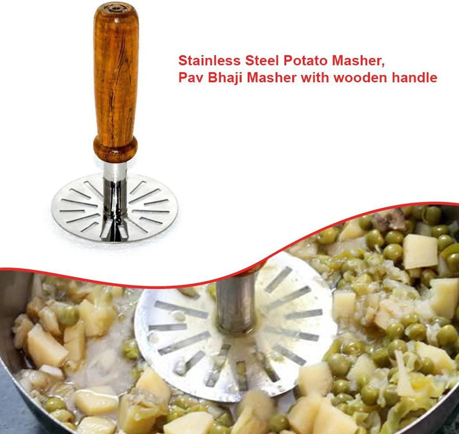 Pavbhaji Masher – Strong Kitchen Tool for Mashing Pavbhaji & Vegetables